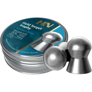H&N Field Target Trophy .22 Caliber 14.66 Grain Match Pellets, 250 Pack