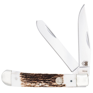 United States Association of Gun Owners CobraTec Knives CTTDTRPSTAG Trapper Folding Knife, VG-10 SS Blades - $79.99 at United States Association of Gun Owners