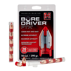 Hornady Bore Driver FTX 50Cal 290gr Expanding Bullets, 20 Per Box - 67713
