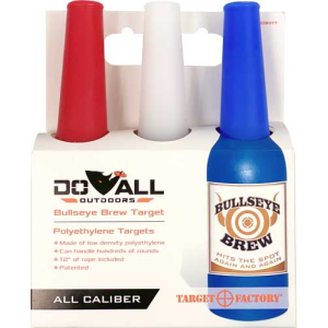 United States Association of Gun Owners Do All Outdoors 22BOTT Target Factory Bottles, 3-Pack Red/White/Blue - $10.47 at United States Association of Gun Owners