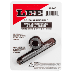 Lee Precision 90140 Case Length Gauge .30-06 Springfield with Shell Holder