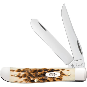 United States Association of Gun Owners CASE KNIVES AMBER BONE SS - PEACH SEED JIG MINI TRAPPER - $68.99 at United States Association of Gun Owners