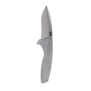 United States Association of Gun Owners SOG Aegis FLK 2.0 Folding Knife 3-1/4" Drop Point Blade Silver - SOG-14-41-03-43 - $32.02 at United States Association of Gun Owners