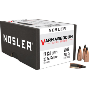 United States Association of Gun Owners Nosler Varmageddon Tipped 17 Cal .172 20 Grain Bullets, 250 Count - 30531 - $60.92 at United States Association of Gun Owners