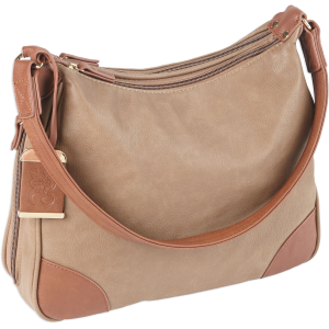 United States Association of Gun Owners Bulldog BDP014 Hobo Purse w/Holster Taupe w/Tan Trim - $79.99 at United States Association of Gun Owners