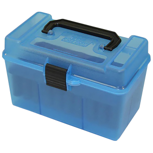 United States Association of Gun Owners MTM Case-Gard H50-R-MAG-24 Deluxe Ammo Box, 50rd, Blue - $9.72 at United States Association of Gun Owners