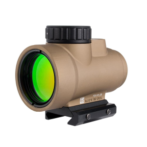 Trijicon MRO SD 1x25 Red Dot Sight with Adjustable LED 2 MOA Red Dot, Coyote Low Mount