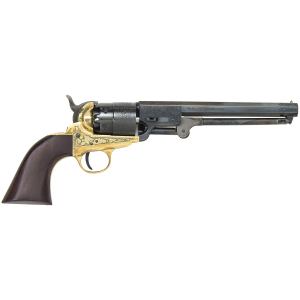 United States Association of Gun Owners Traditions FR185118 1851 Navy Break Open 44 Cal #11 Percussion 7.50" 6 Shot Brass Engraved Frame Blued Engraved Barrel Blued Cylinder Walnut Grip - $384.27 at United States Association of Gun Owners