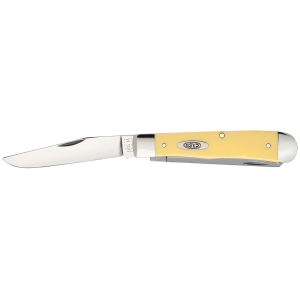 United States Association of Gun Owners Case 00161 Trapper Folding Knife, 3.25in Chrome Vanadium Steel Blade, Yellow Handle - $58.99 at United States Association of Gun Owners