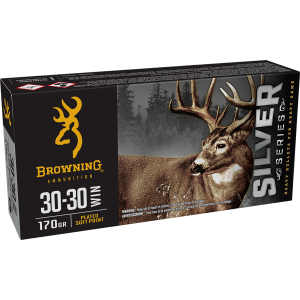 United States Association of Gun Owners Browning Ammo B192630301 Silver 30-30Win 170gr Plated Soft Point 20 Per Box/10 Case - $28.36 at United States Association of Gun Owners