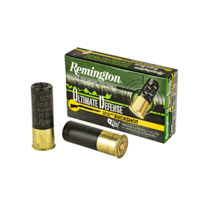 Remington Ultimate Defense 12 Gauge 2.75in #4 Buck Shotshell, 5-Pack