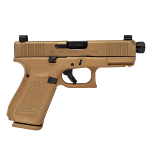 United States Association of Gun Owners Glock V-Series Model 19 w/HUSH Slide Lock Handgun 9mm Luger 15rd Magazines(3) 4.6" Threaded Barrel Suppressor Sights FDE USA - $777.59 at United States Association of Gun Owners