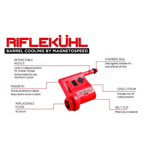United States Association of Gun Owners MagnetoSpeed RifleKuhl MS_RK Red Barrel Cooler Accessory - $69.00 at United States Association of Gun Owners