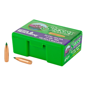 Sierra Tipped MK .224 77Gr Ballistic Tip Bullets, 100 Count - 7177