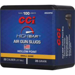 CCI ARS22HP35 22 Caliber 35 Grain High Bar Air Pellets, 100-Round