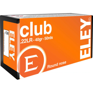 United States Association of Gun Owners ELEY CLUB 22LR 40GR RN - 50RD 100BX/CS - $9.41 at United States Association of Gun Owners
