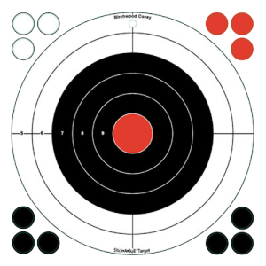 Birchwood Casey 33912 Stick-A-Bull 12in Self-Adhesive Targets, 5 Pack