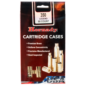 United States Association of Gun Owners Hornady 87296 .350 Legend Unprimed Brass Cases, 50 Count - $24.10 at United States Association of Gun Owners