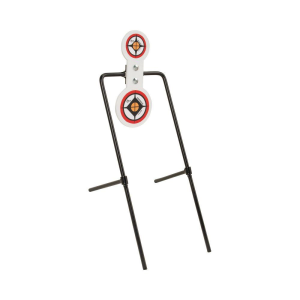 Allen EZ-Aim Hardrock AR500 Round Spinner Target, White/Red/Black