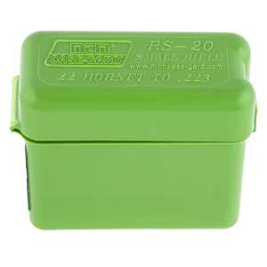 United States Association of Gun Owners MTM Case-Gard RS2010 Ammo Box Belt Style Multi Caliber Green Polypropylene 20rd - RS2010 - $5.86 at United States Association of Gun Owners