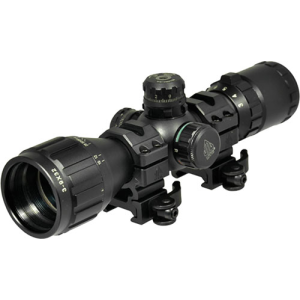Leapers UTG BugBuster 3-9X32 1" RGB Mil-Dot Rifle Scope with QD Rings, Black - SCPM392AOLWQ