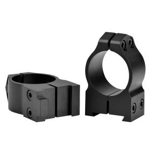 Warne 1BM Maxima Matte Black Steel 1" Tube Medium Dovetail Scope Rings, Fits CZ 550 - 1BM