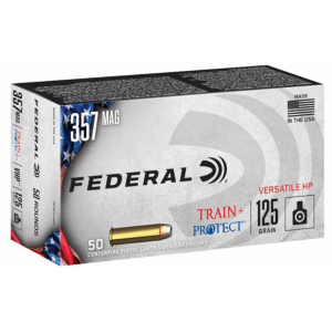 Federal TP357VHP1 357 Magnum 125gr Versatile Hollow Point Ammo, 50-Round