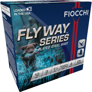 Fiocchi 123ST154 Flyway 12 Gauge 3in 1 1/5oz #4 Shot Shells