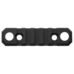 GrovTec GTSW241 3.1 Inch 5 Slot M-Lok Picatinny Rail, Black Anodized - GTSW241
