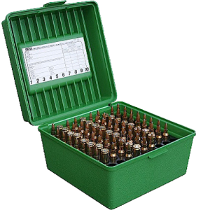United States Association of Gun Owners MTM R-100-10 Deluxe Ammo Box Green 100rd for Rifle - $14.48 at United States Association of Gun Owners
