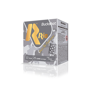 Rio Ammunition RHD9PB Royal Buck 12 Gauge 2.75in Shotgun Shells, #1 Buck, 25-Round