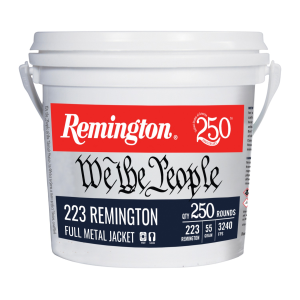 Remington 21388 .223 Rem 55gr Full Metal Jacket Ammo, 250 Rounds