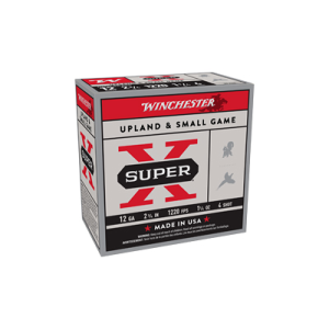 Winchester Super-X 12 Gauge 2.75in #4 Lead Shotgun Shells, 25-Round