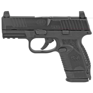 FN 509 Compact MRD Handgun 9mm Luger 12rd & 15rd Magazines (2) 3.7" Barrel Black NMS