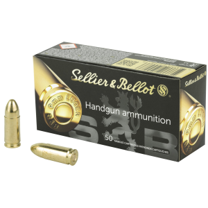 Sellier & Bellot Pistol & Revolver Ammo 9mm Luger 115 gr FMJ 50/ct