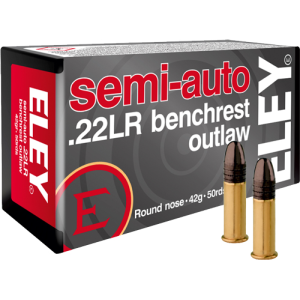 Eley Outlaw 22lr 42gr Semiauto - Benchrest 50rd 100bx/cs