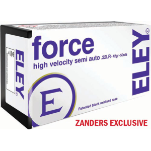 Eley Force 22lr 42gr Rn - 50rd 100bx/cs