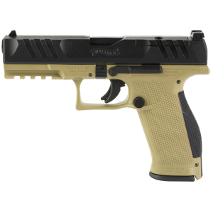 Walther PDP Full Size Optic Ready Handgun 9mm Luger 18rd Magazines(2) 4.5" Barrel Two-Tone Tan
