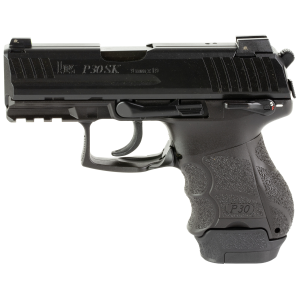 H&K P30SKS Subcompact Handgun 9mm Luger 15rd(2)&12rd(1) Magazines 3.27" Barrel DA/SA V3 Rear Decocking Button Ambi Safety NS