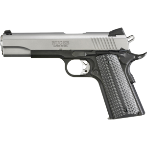 Ruger Lightweight SR1911 Handgun .45 Auto 7rd/8rd Magazines 5" Barrel Stainless/Black Two-Tone