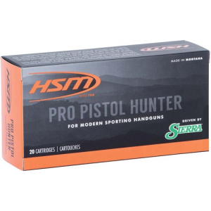 HSM Pro Pistol Hunter Handgun Ammunition 10mm Auto 180gr JHP 20/ct