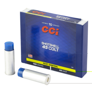 CCI Handgun Shotshells .45 Colt 150 gr #9 shot 1000 fps 10/box