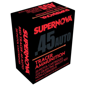 Piney Mountain Ammunition Red Tracer, Supernova Pmsn45acr 45acp 225fmj Red Tracers 20/10