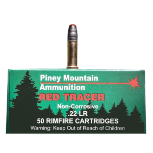 Piney Mountain Ammunition Red Tracer, Supernova Pmsn22lrr 22lr 40lrn Red Tracers 50/10