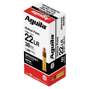 Aguila Super Extra Rimfire Ammunition .22 LR 38 gr. CPHP 1280 fps 50/ct