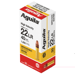 Aguila Super Extra Rimfire Ammunition .22 LR 40 gr. CPSP 1255 fps 50/ct
