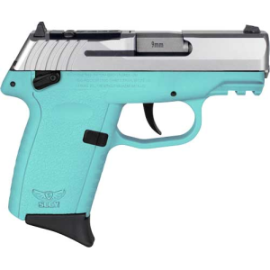SCCY CPX-1 RDR Handgun 9mm Luger 10rd Magazine 3.1" Barrel External Safety Only Stainless Slide/SCCY Blue Frame