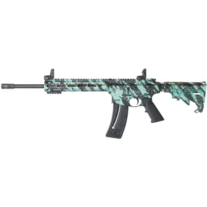 S&W M&P15-22 Sport Robin's Egg Blue Platinum Finish Rifle .22LR 25rd Magazine 16.5" Barrel