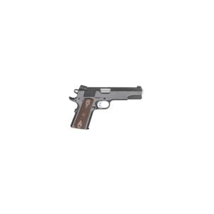 Springfield Armory 1911 Garrison Engraver Handgun .45 Auto 7rd Magazine 5" Barrel Silver with Wood Grips