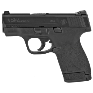 S&W M&P40 Shield M2.0 Handgun .40 S&W 6rd & 7rd Magazines (2) 3.1" Barrel Black No Thumb Safety White Dot Sights
